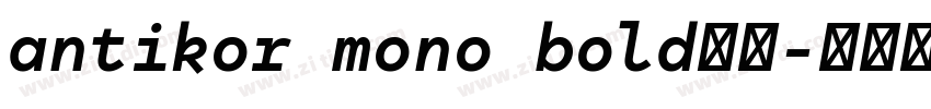 antikor mono bold字体字体转换